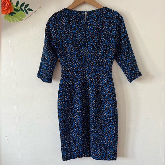 🎈Host Pick🎈EUC Boden tea dress 2P retro print waistband knee length 1/2 sleeve - Picture 8 of 15